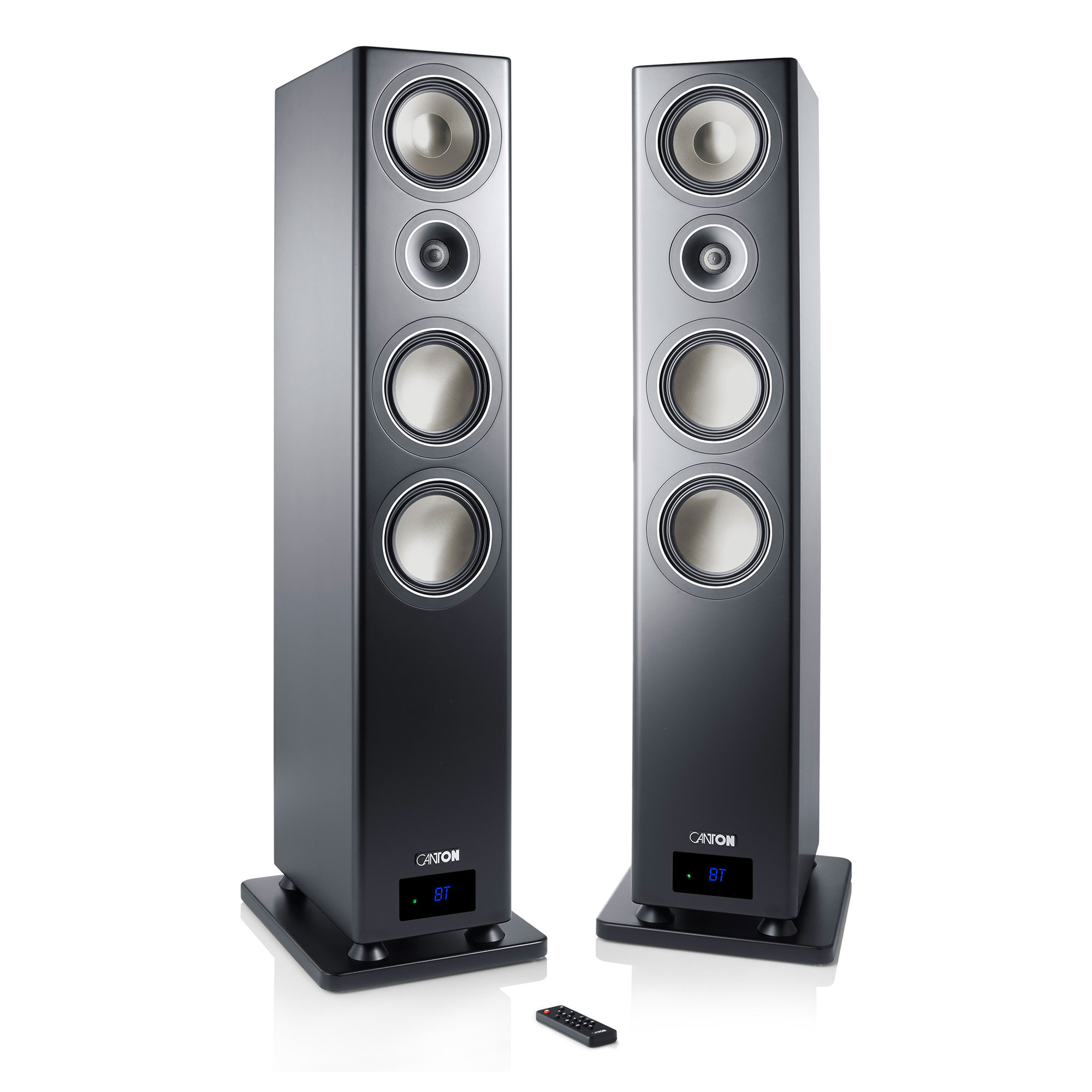 Canton Smart Chrono SL 8 schwarz Set / Paar - Auspackware - Wireless Aktiv-Standlautsprecher