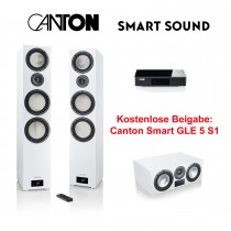 Canton Smart GLE 9 S2 weiss + Smart Connect 5.1 Gen. 2 + kostenlos Smart GLE 5 weiss