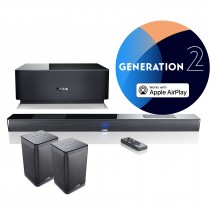 Canton Smart Soundbar 10 Gen. 2 + Smart SUB 10 + 2x Soundbox 3 schwarz Surround Set