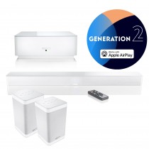 Canton Smart Soundbar 9 Gen. 2 + Smart SUB 10 + 2x Soundbox 3 weiss Surround Set