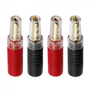 Goldkabel basic Hohl-Banana Gold 4er-Set Lautsprecher-Verbinder