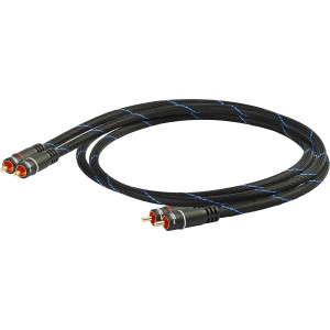 Black Connect Cinch Stereo MKII 7,5 m Stereo Kabel