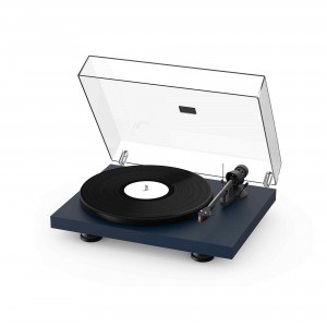 Pro-Ject Debut Carbon EVO seidenmatt stahlblau Plattenspieler