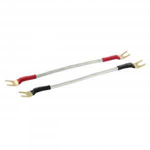 Goldkabel SILVER-FLEX MKII BRÜCKE Spade-Spade 4er Set