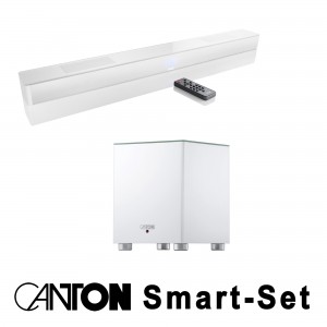 Canton Smart Soundbar 10 Gen. 2 + Smart SUB 8 weiss Aktiv-Wireless-Subwoofer