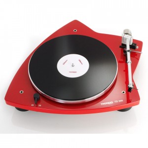 Thorens TD 209 hochglanz rot Plattenspieler