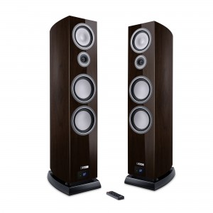 Canton Smart Vento 9 S2 nussbaum dunkel highgloss Set / Paar Wireless Aktiv-Standlautsprecher