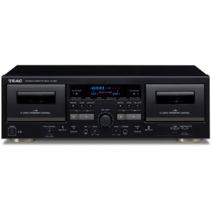 Teac W-1200 schwarz - Retoure - Doppel-Kassettendeck